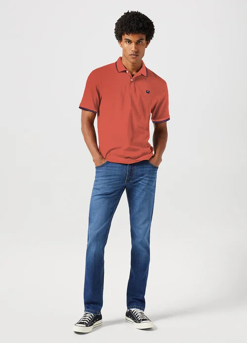 Wrangler Polo Shirt Burnt Sienna