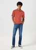 Wrangler Polo Shirt Burnt Sienna