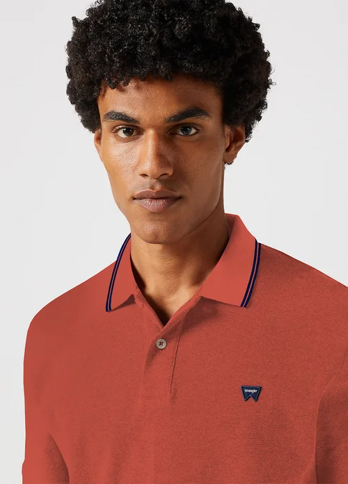 Wrangler Polo Shirt Burnt Sienna