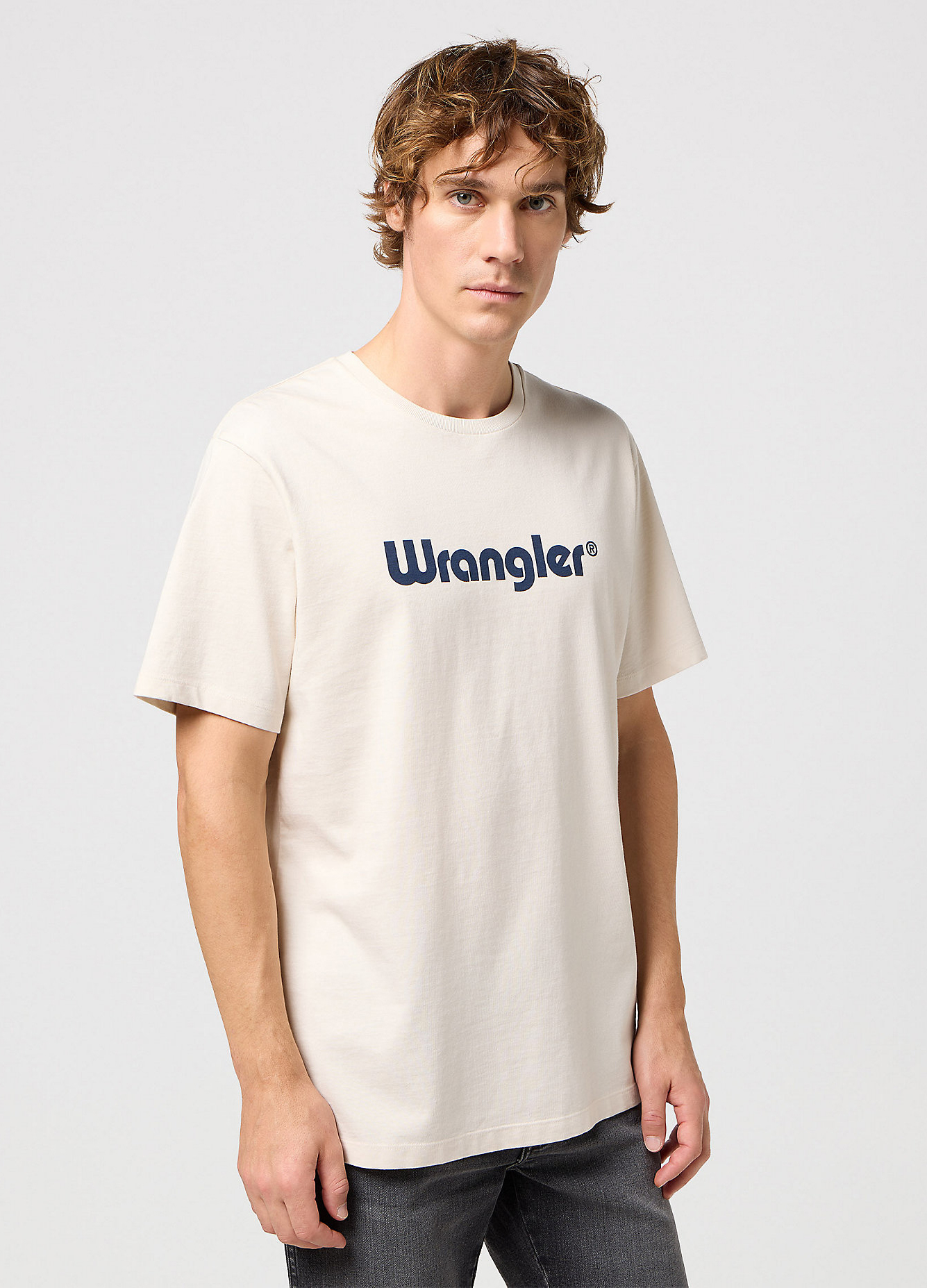 Wrangler Logo Tee White - 112350523