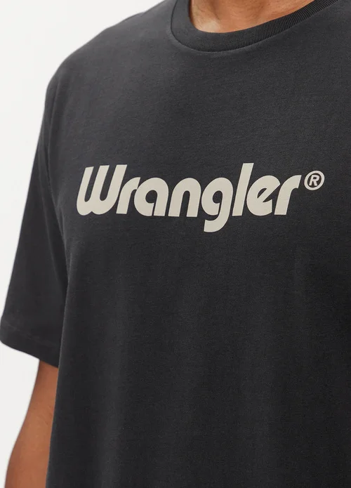 Wrangler Logo Tee Black
