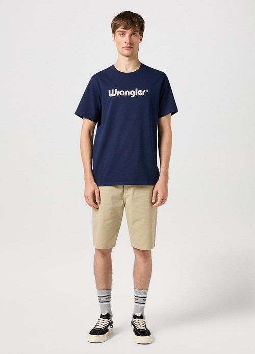 Wrangler Logo Tee Navy - 112350524