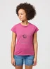 Wrangler Shrunken Band Tee Violet Quartz
