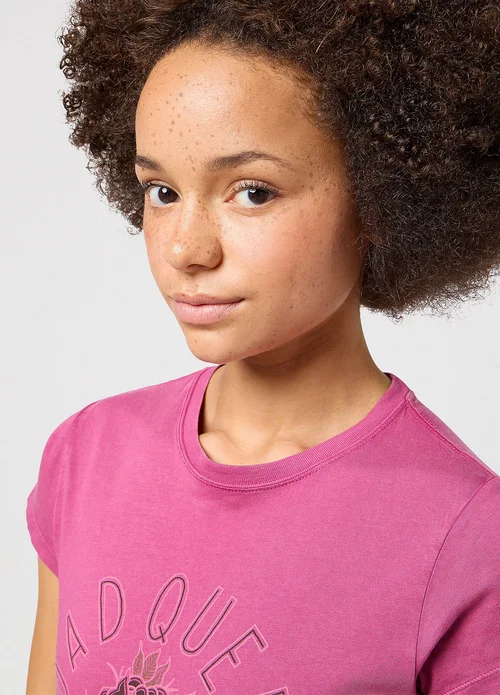 Wrangler Shrunken Band Tee Violet Quartz