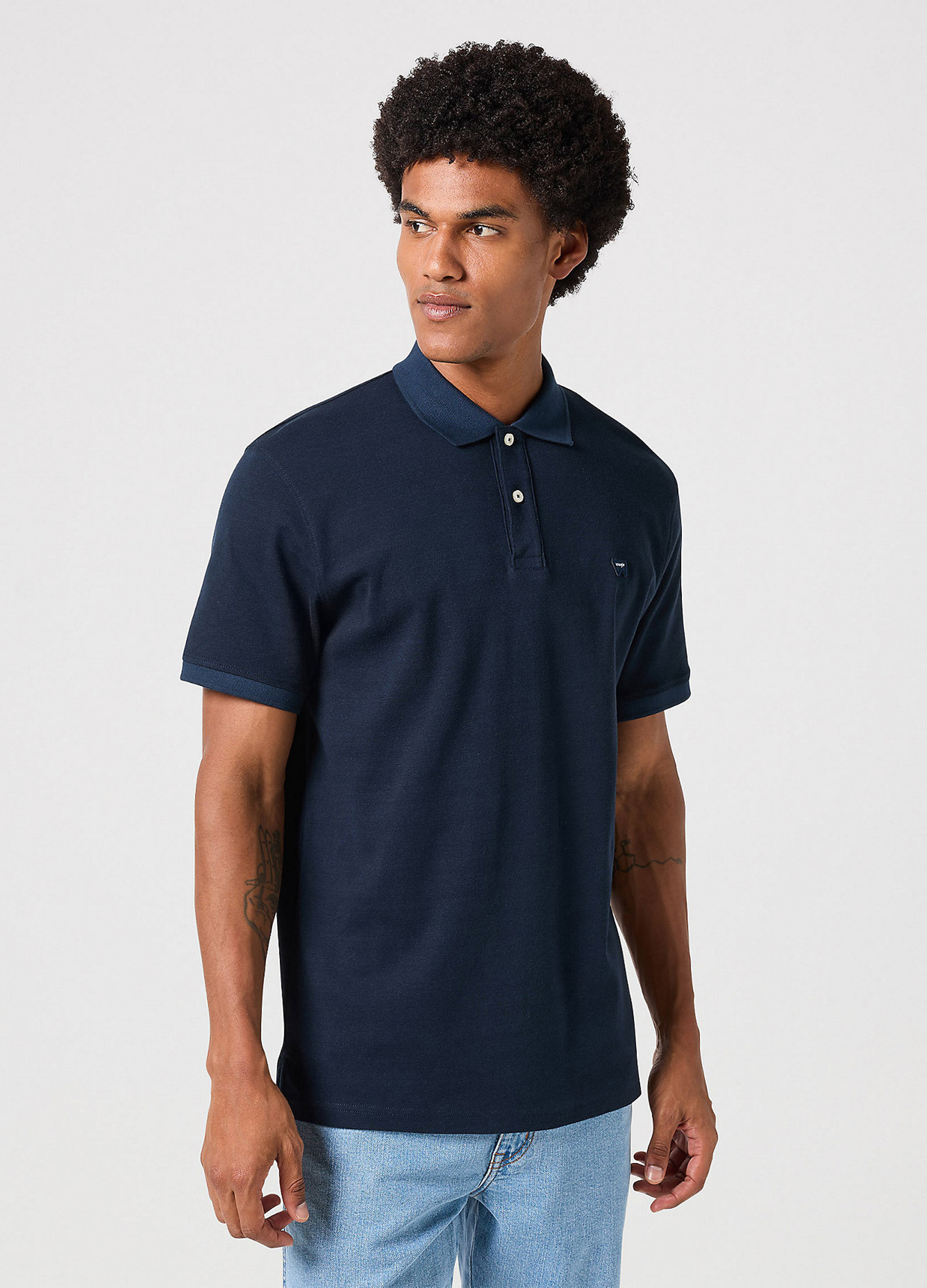 Wrangler Polo Shirt Black Iris - 112350415