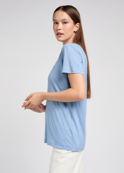 Lee V Neck Tee Fresh Water - 112350252