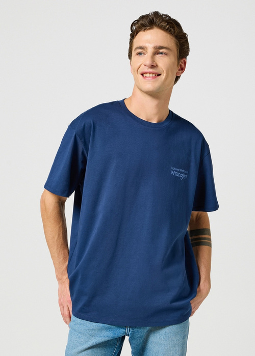 Wrangler Graphic Tee Navy - 112357353