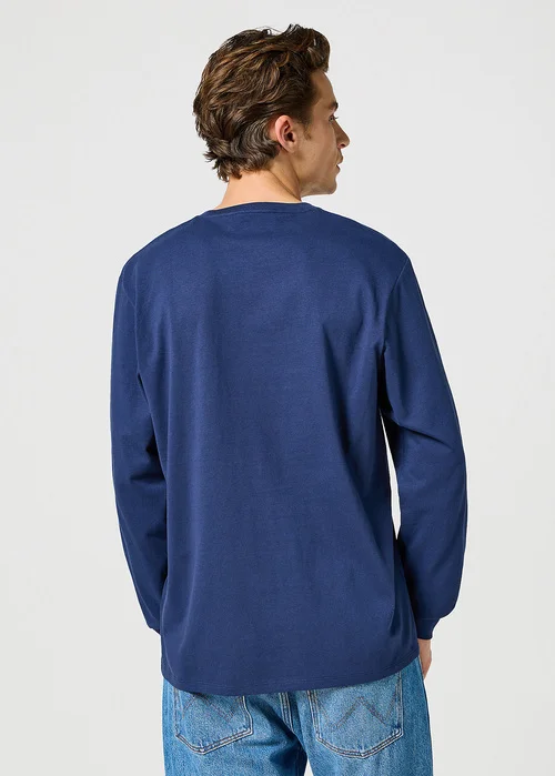 Wrangler Long Sleeve Sign Off Tee Navy
