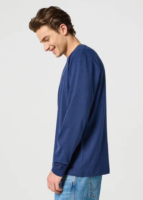 Wrangler Long Sleeve Sign Off Tee Navy