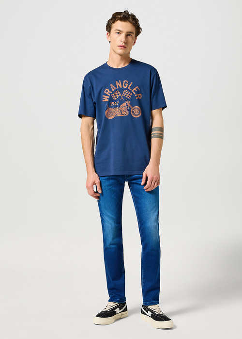 Wrangler Americana Tee Navy - 112357436