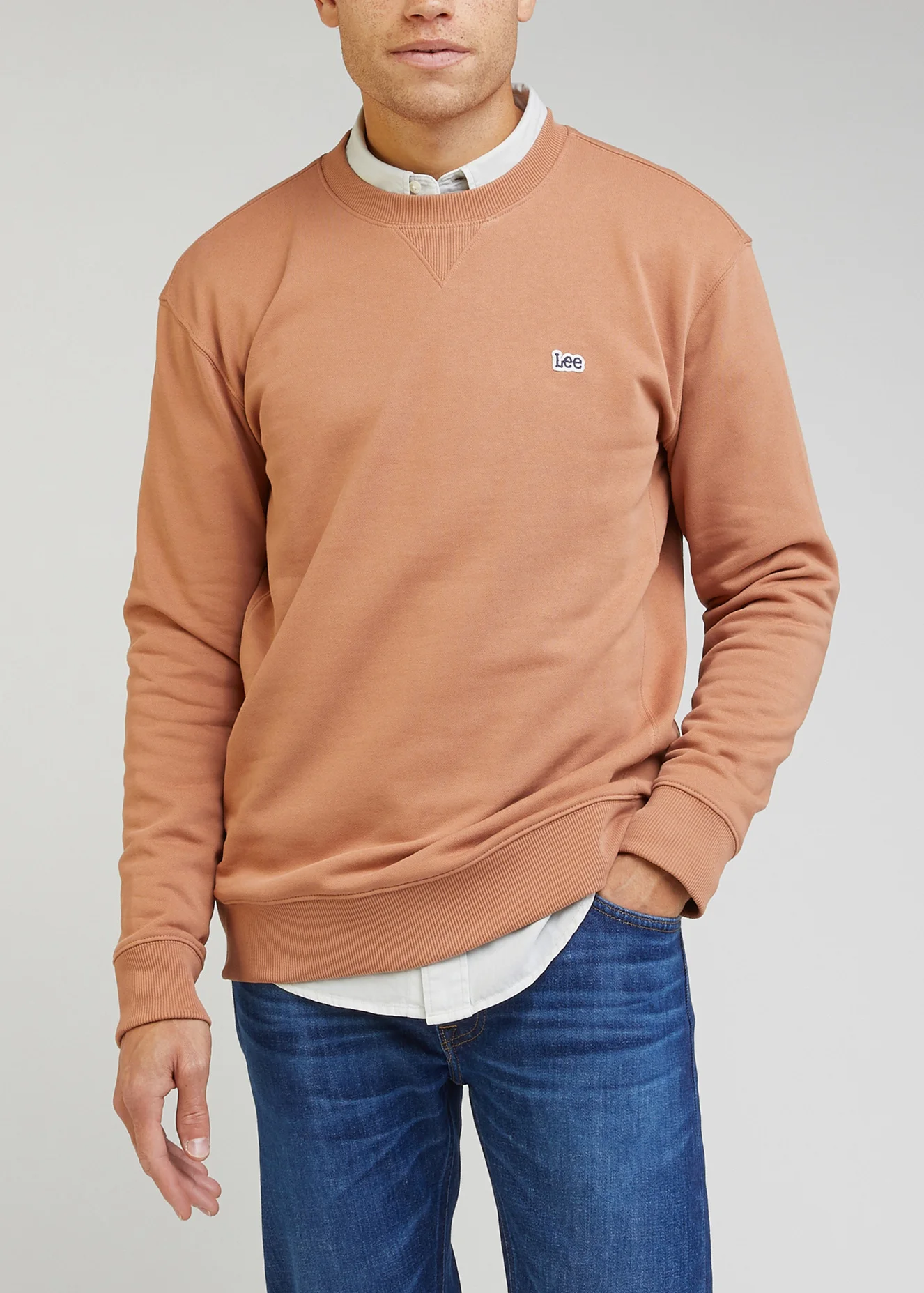 Lee Plain Crew Sweatshirt Cider