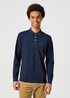 Wrangler Long Sleeve Refined Polo Navy - 112357287