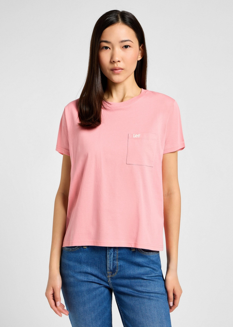 Lee Short Sleeve Pocket Tee Classic Pink - 112355094