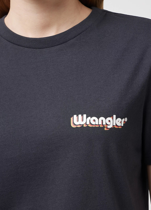 Wrangler Regular Tee Washed Black - 112350315