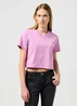 Wrangler V Neck Tee Smokey Grape