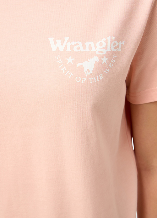 Wrangler Regular Tee Peach Melba - 112350631