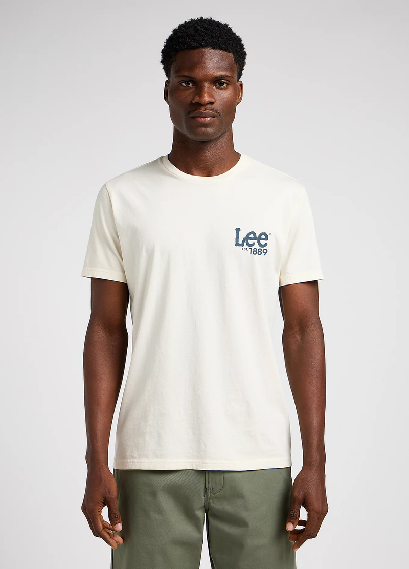 Lee Loose Logo Tee Ecru - 112349091