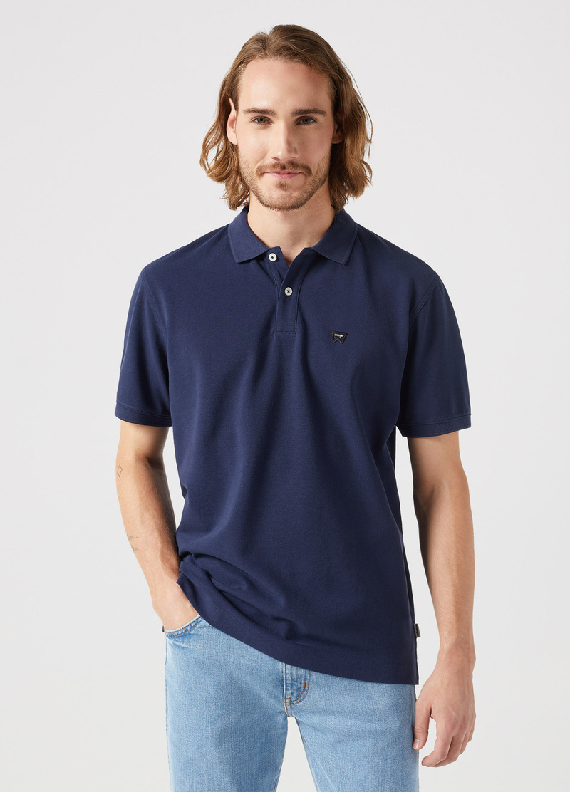 Wrangler Ss Polo Tee Navy - 112350459