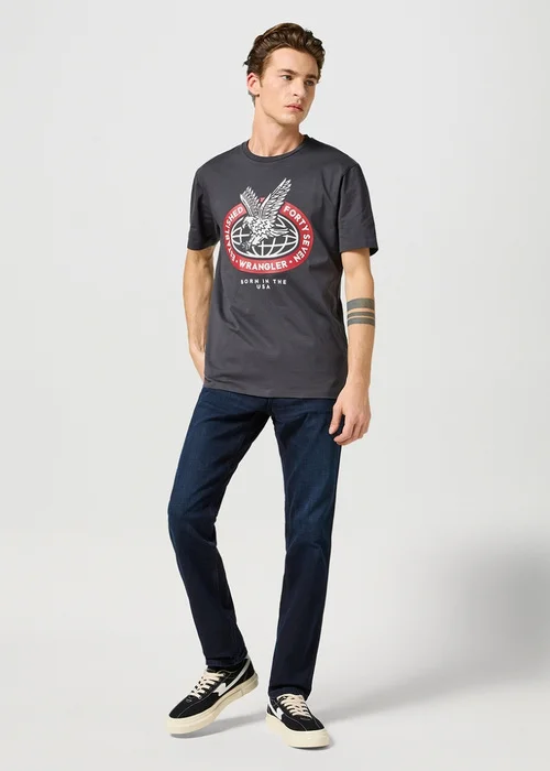 Wrangler Americana Tee Faded Black