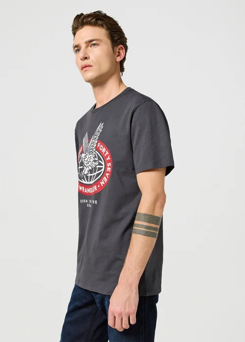 Wrangler Americana Tee Faded Black