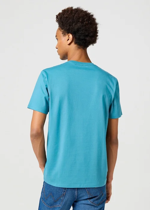 Wrangler Logo Tee Storm Blue