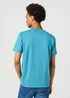 Wrangler Logo Tee Storm Blue