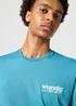 Wrangler Logo Tee Storm Blue