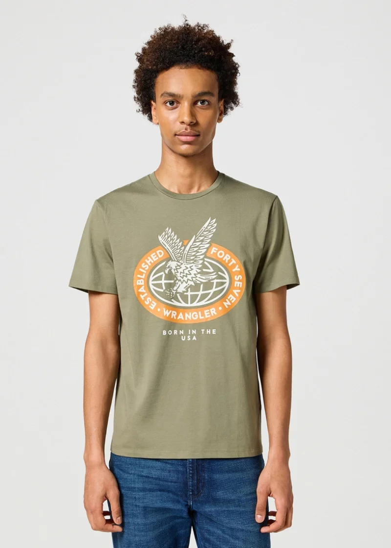 Wrangler Americana Tee Dusty Olive