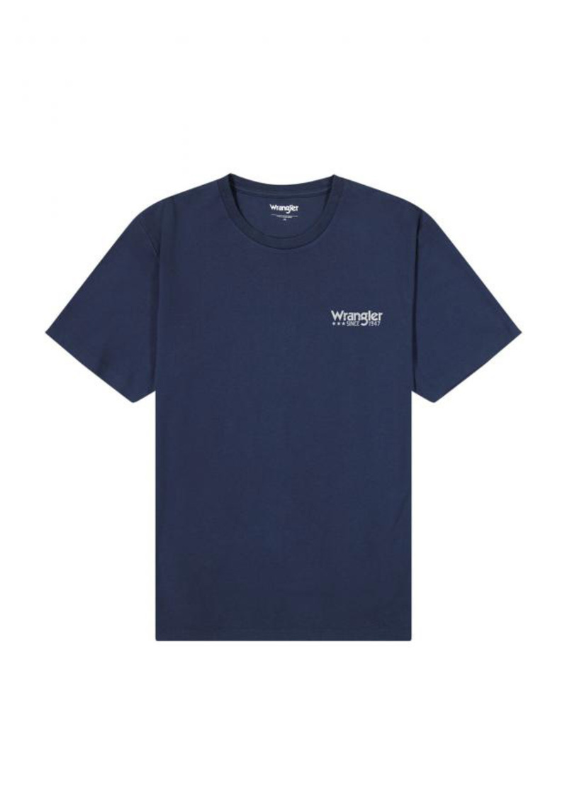 Wrangler Logo Tee Navy - 112355071