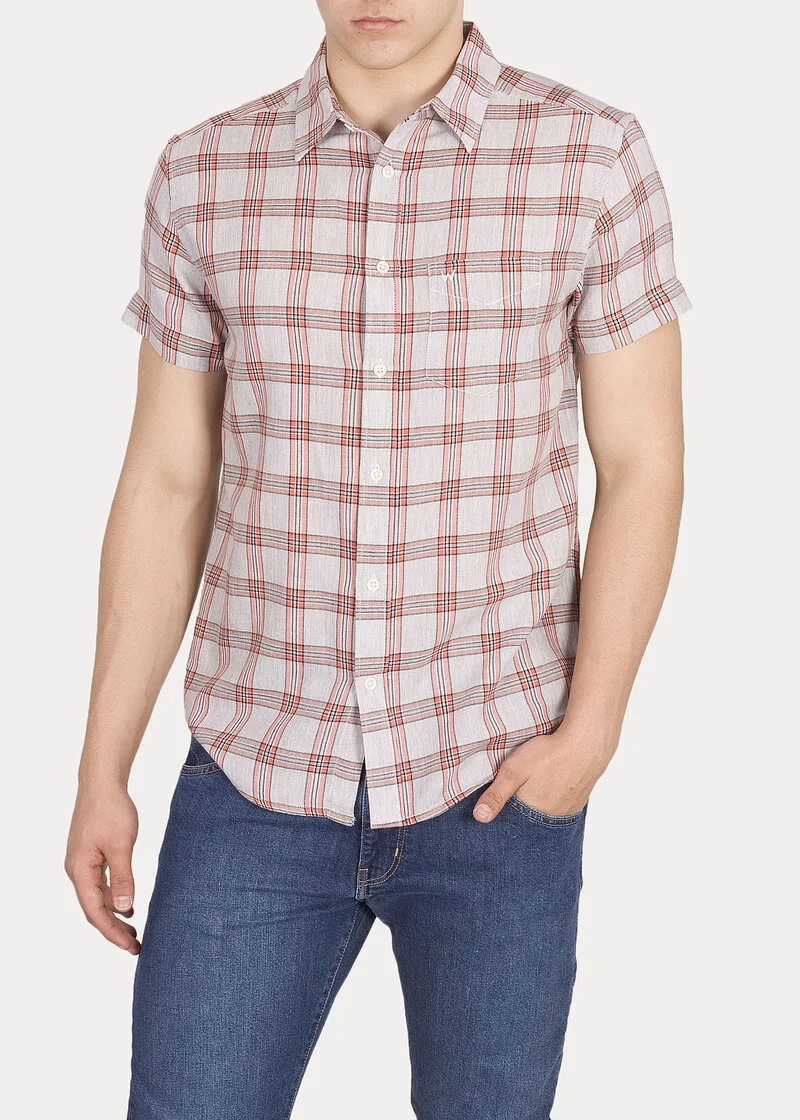 Wrangler Ss 1pkt Shirt Glow Orange