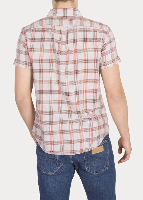 Wrangler Ss 1pkt Shirt Glow Orange