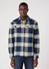 Wrangler Western Shirt Stone Green Check