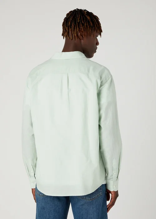 Wrangler Long Sleeve One Pocket Shirt Surf Spray
