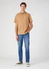 Wrangler Short Sleeve 1 Pocket Shirt Tobacco Brown