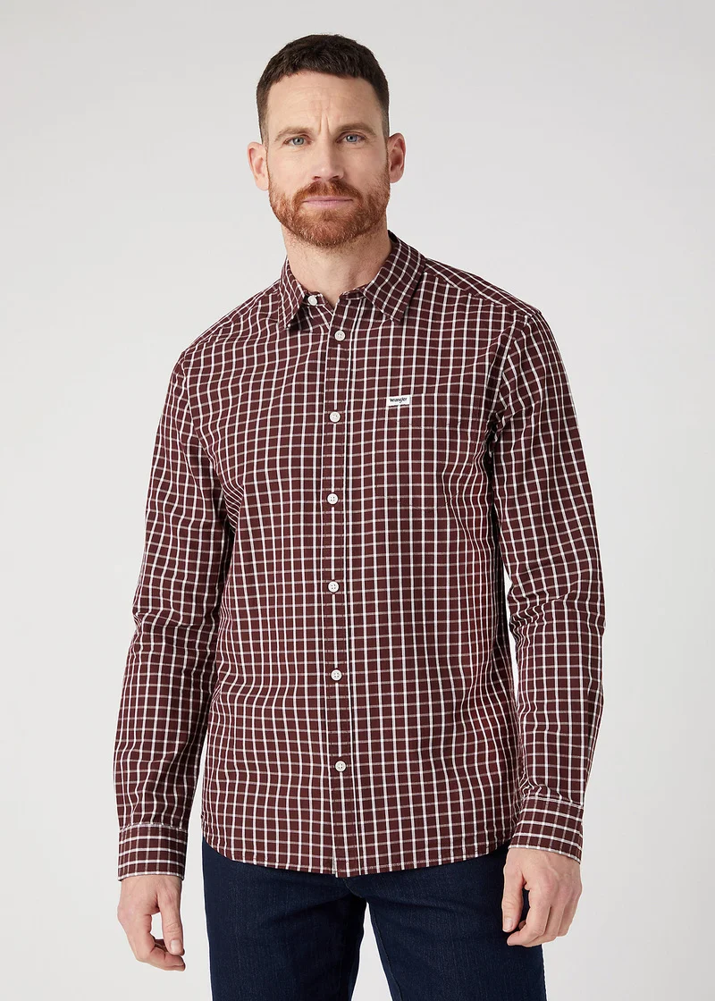 Wrangler One Pocket Shirt Dahlia