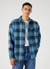 Wrangler Overshirt Captains Blue Check