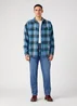 Wrangler Overshirt Captains Blue Check