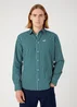 Wrangler One Pocket Shirt Deep Teal Green