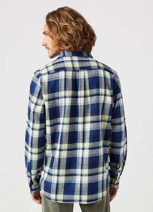 Wrangler One Pocket Shirt Yellow Indigo