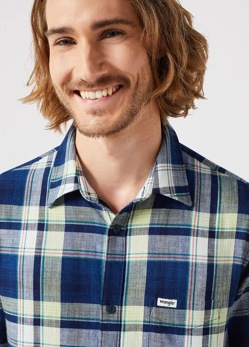 Wrangler One Pocket Shirt Yellow Indigo