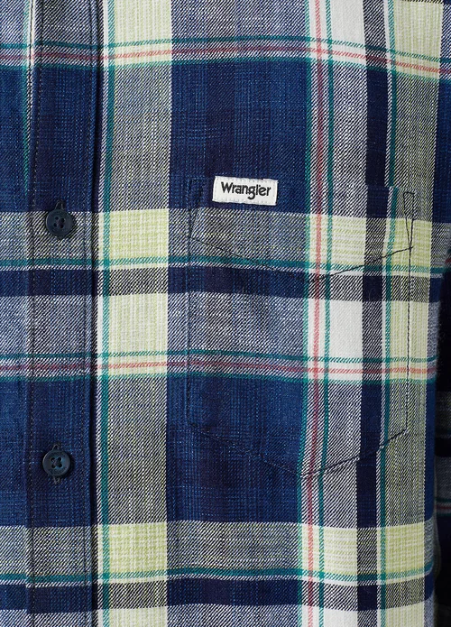 Wrangler One Pocket Shirt Yellow Indigo