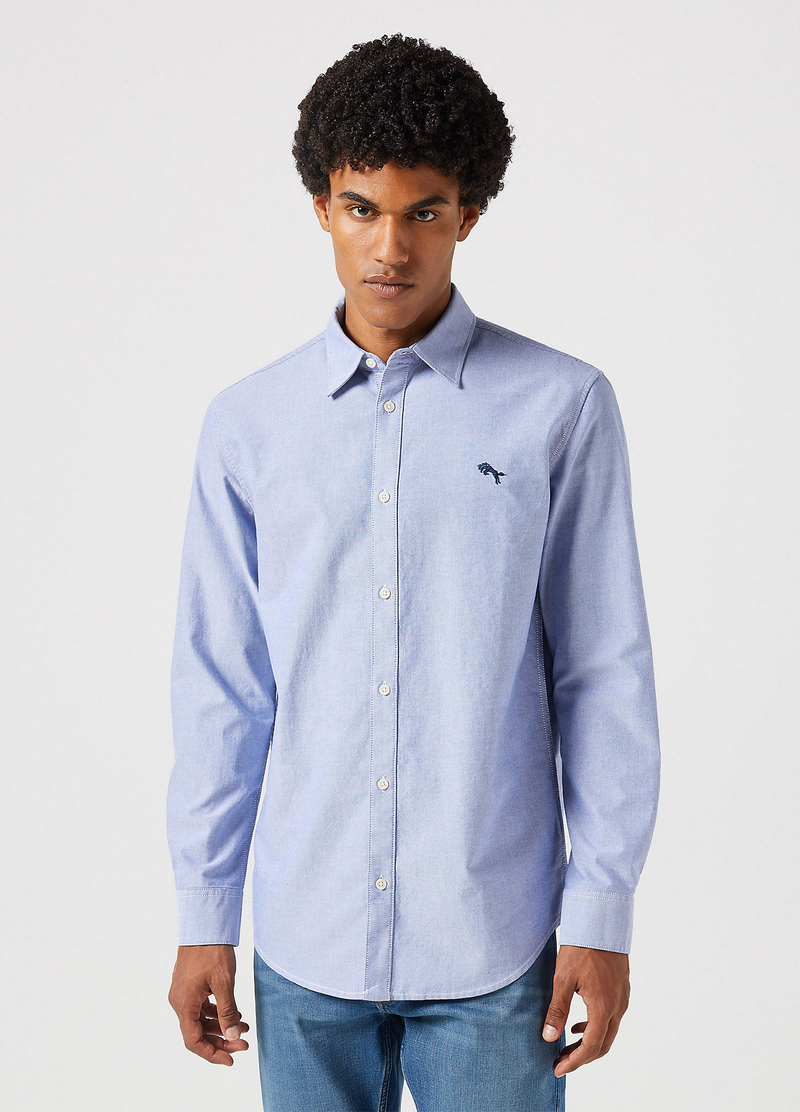 Lee Long Sleeve Shirt Oxford Blue - 112350481