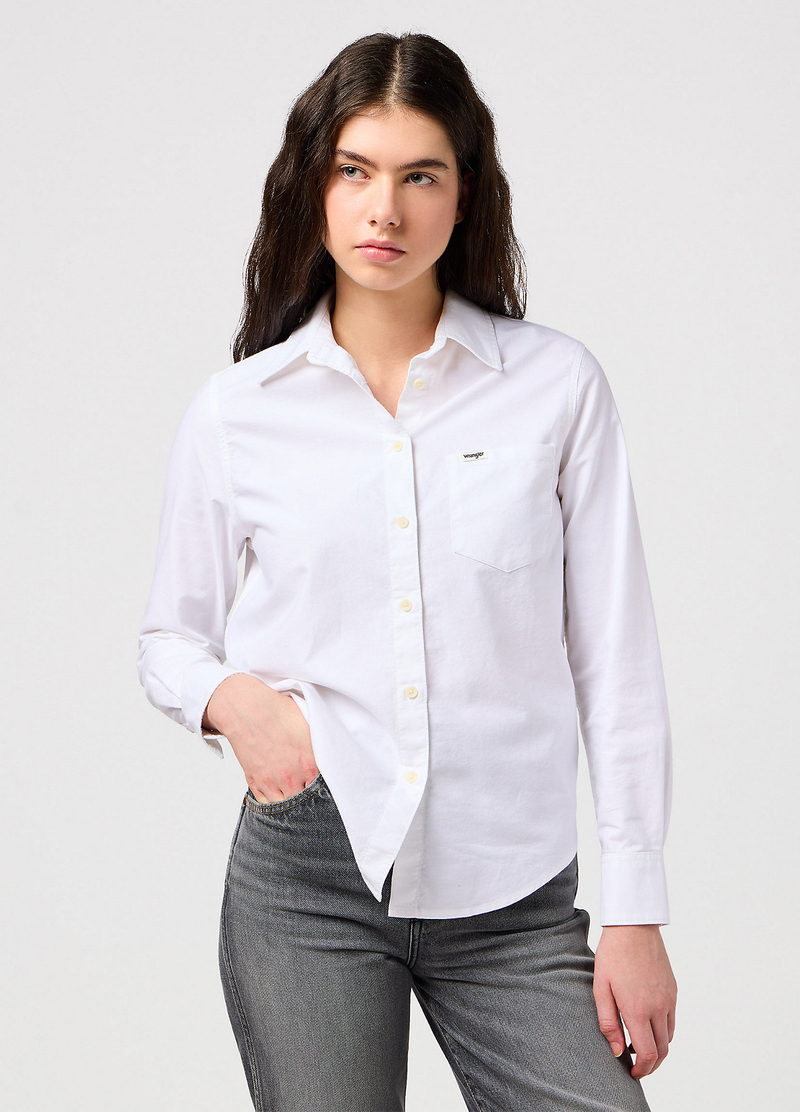 Wrangler One Pocket Shirt White - 112350323