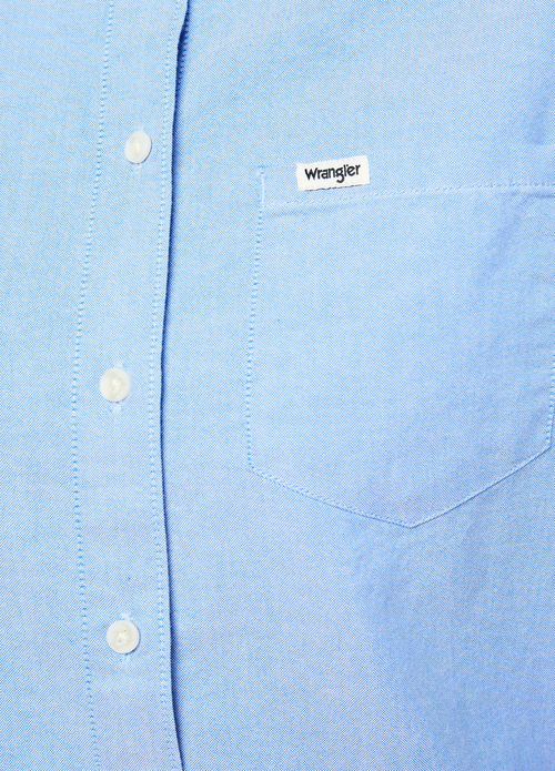 Wrangler One Pocket Shirt Bright Blue - 112350324