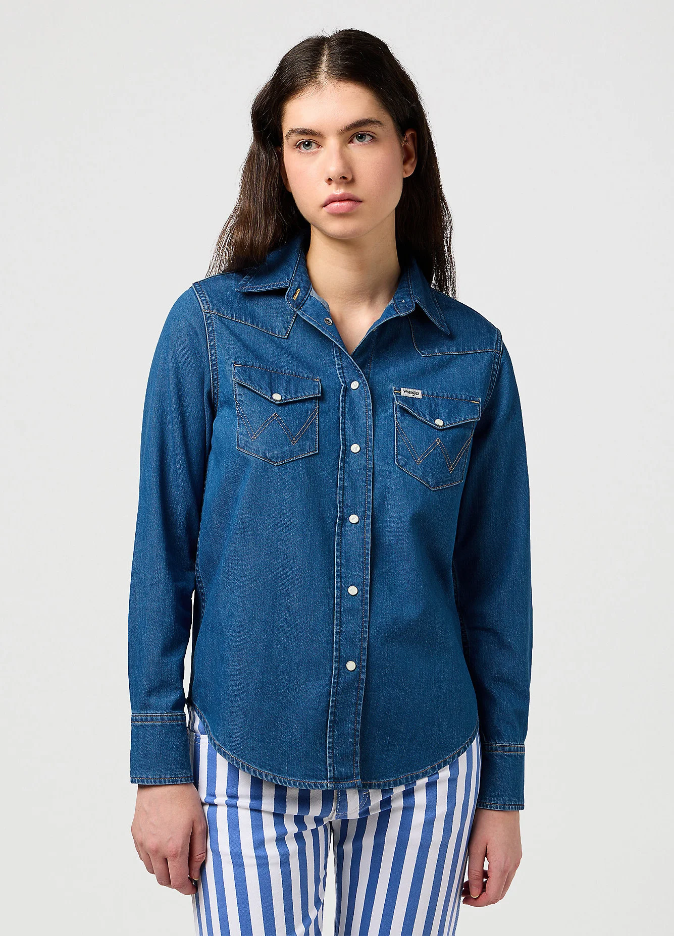 Wrangler Heritage Shirt Barel Blue