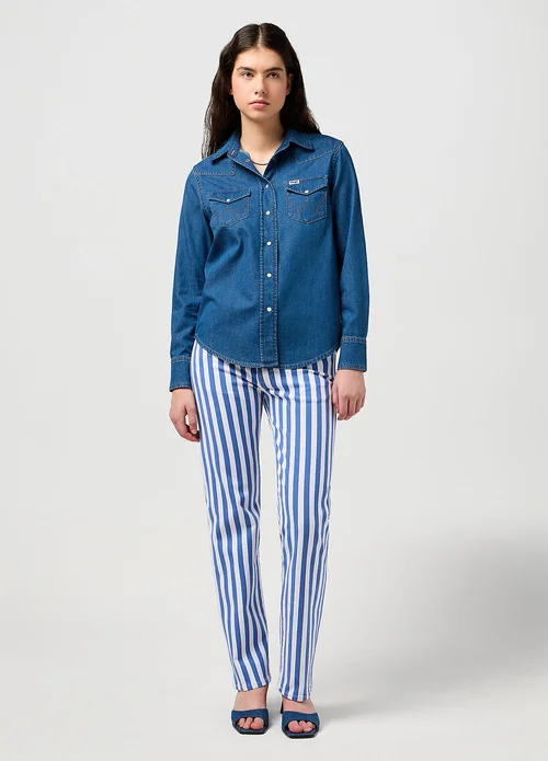 Wrangler Heritage Shirt Barel Blue