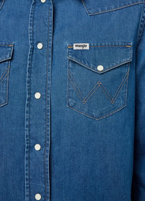 Wrangler Heritage Shirt Barel Blue