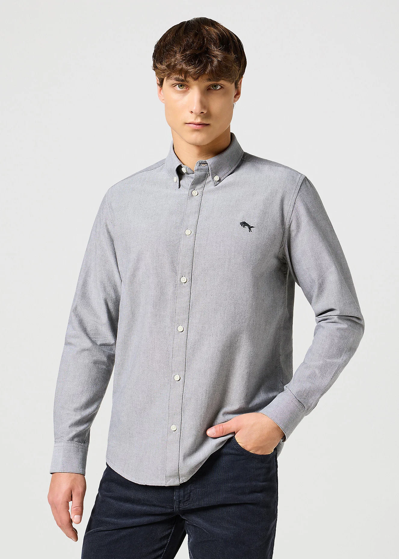 Wrangler Oxford Shirt Grey