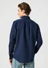Wrangler Oxford Shirt Dark Navy Oo