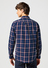 Wrangler One Pocket Shirt Red Indigo Check - 112357221